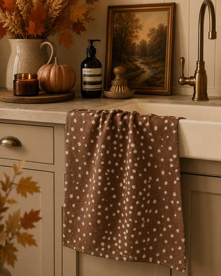 Geometry Doe Trail Tea Towel