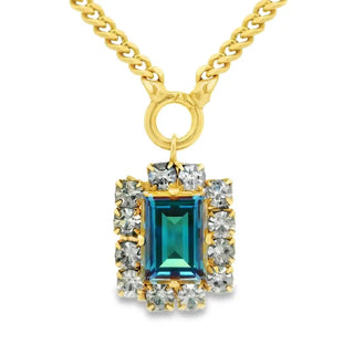 TOVA Darla Necklace, Blue Lemon