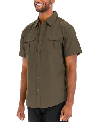 Mason Short Sleeve Mens Button Down Shirt