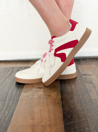 Very G Retro Throwback Sneaker, Red & White