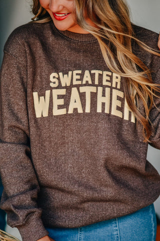 *PRE ORDER* Sweater Weather Knit Sweatshirt