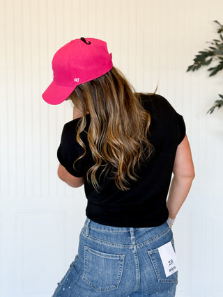 LA Dodgers, '47 Brand Clean Up Hat, Fuscia