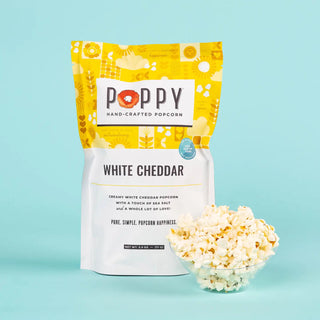 Poppy Hand Crafted Popcorn, White Cheddar