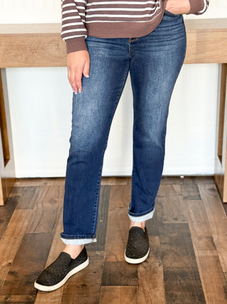 JUDY BLUE Vintage Wash Thermal Straight