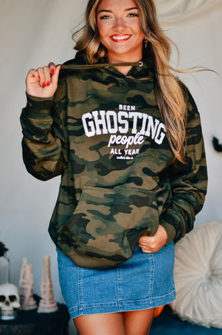 *PRE ORDER* Been Ghosting People All Year Camo Hoodie