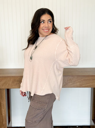 Easy Does It Waffle Knit Top