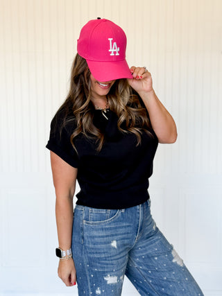LA Dodgers, '47 Brand Clean Up Hat, Fuscia