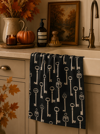 Geometry Forbidden Doors Tea Towel