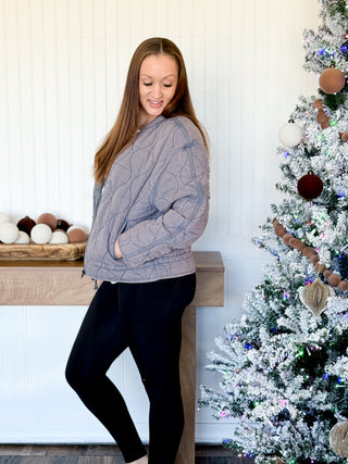 Arden Quilted Bomber Jacket