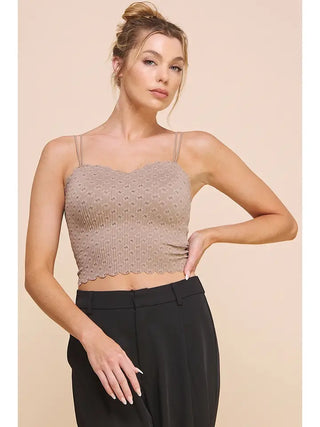 The Espresso Lace Bralette, One Size Fits Most