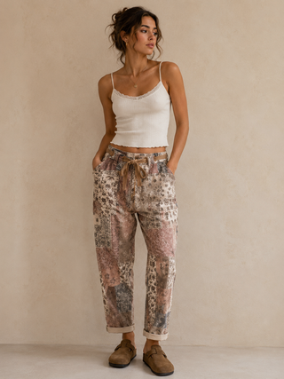 RISEN Women's Tapestry Trail Barrel Jeans