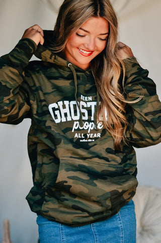 *PRE ORDER* Been Ghosting People All Year Camo Hoodie