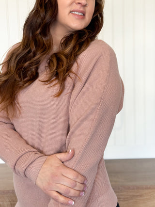 Cloudline Fine Gauge Dolman, Dusty Rose