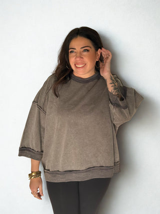 Mineral Drift Washed Terry Pullover