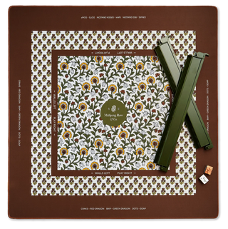 MAHJONG ROW AND CO. Autumn Saffron Mahjong Mat