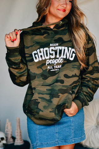 *PRE ORDER* Been Ghosting People All Year Camo Hoodie