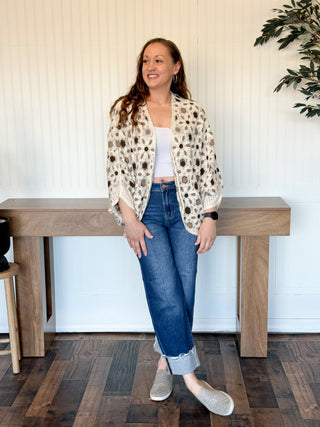 Meadow Drift Crochet Cardigan