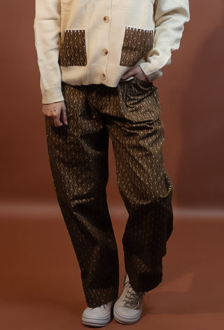 COZY CO Women's Folk Harvest Contrast Pants