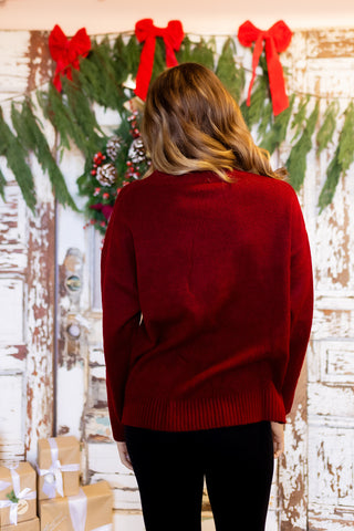 POLAGRAM Women's Duck the Halls Ski Sweater