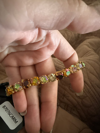 TOVA Oakland Stretch Bracelet, Caramel Mix