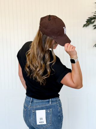 LA Dodgers, '47 Brand Clean Up Hat, Chocolate