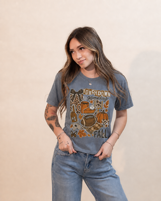 Women's Touchdown Gameday Fall Cotton Graphic Tee