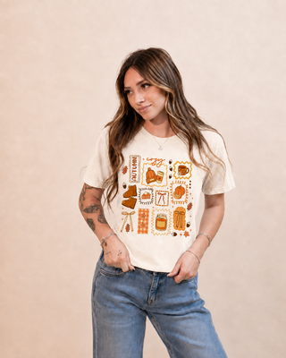 Women's Pumpkin Patch & Lattes Graphic Tee
