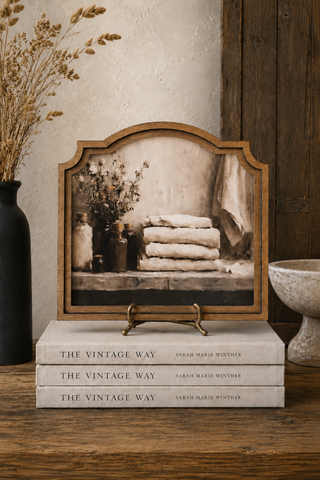 Bathroom Shelf Provincial Framed Art