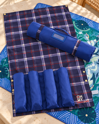 OH MY MAHJONG Navy Rack Storage Bag