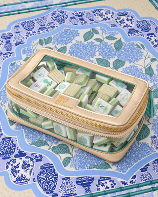 OH MY MAHJONG Gold Tile Storage Bag