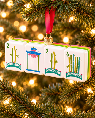 OH MY MAHJONG 2026 Bamboo Bridge Ornament