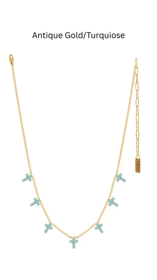 TOVA Multi Cross Necklace