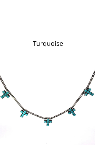 TOVA Multi Cross Necklace