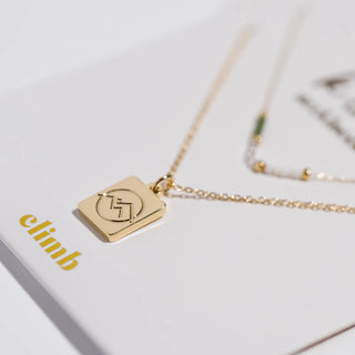 K'LANI "Climb" Gold Mountain Necklace Set