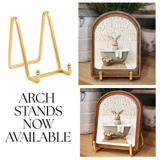 Arch Sign Stand, Gold