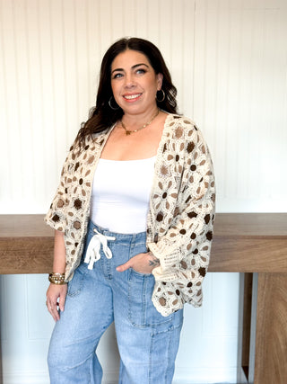 Meadow Drift Crochet Cardigan