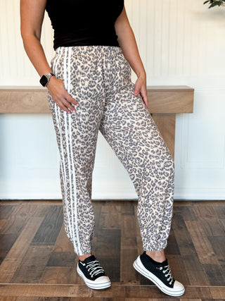 Midnight Run Leopard Track Pants