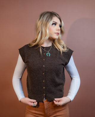BLUE PEPPER Soft Haven Cardigan, Brown