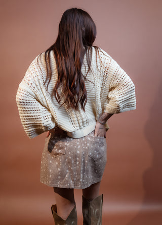 SUNDAY EDITION Women's Reindeer Crossing A-Line Skirt