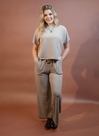 ALLIE ROSE Women's Oat & Honey Knit Top