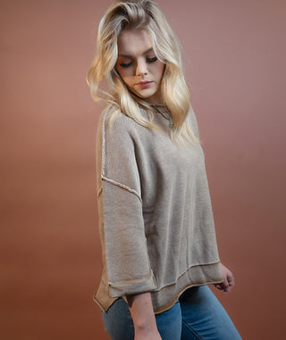 BLUE PEPPER Women's Cocoa Creek Short Sleeve Sweatshirt