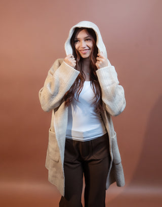 ALLIE ROSE Women's Wheat Ridge Hooded Cardigan