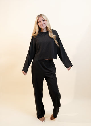 THE BLANK LAB Women's Weathered Cotton Long Sleeve