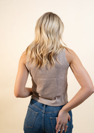 COZY CO Women's Toasted Mocha Layering Tank