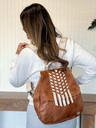 BedStu Teji Backpack, Tan Rustic Nectar Lux