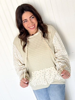 POL Everyday Contrast Pocket Pullover