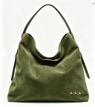 Pretty Simple Evie Suede Hobo Shoulder Bag, Olive