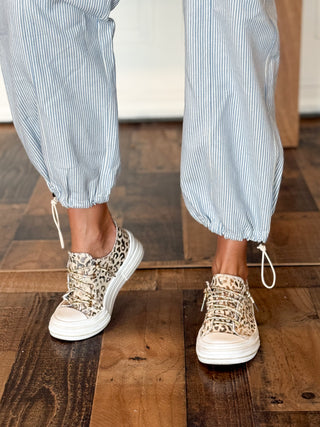 Sundown Stroll Striped Twill Joggers