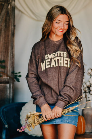 *PRE ORDER* Sweater Weather Knit Sweatshirt
