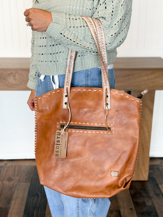 BedStu Barra ll Purse, Tan Rustic Nectar Lux